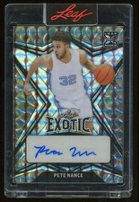 2022-23 Leaf Exotic Diagonal Shimmer Fish Pete Nance 2/2 Bookend