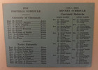 1954 Cincinnati Mohawks Hockey Schedule/ Cincinnati Bearcat Football Schedule — photo 2