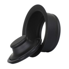 Matte Black Universal Garbage Disposal Sink Flange and Stopper, Fits Standard...