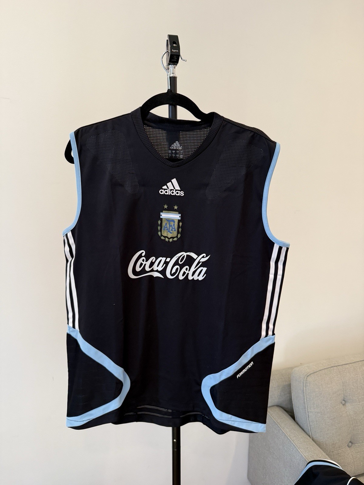 Adidas Argentina sleeveless training top World Cup 2006 formotion