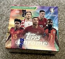 2024 Topps Chrome UEFA Euro Soccer Sealed Hobby Box Yamal Rookie Auto? 1 Auto