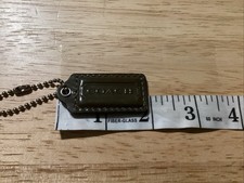 2.0 Coach Replacement Fob/hang Tag Brown With Chain