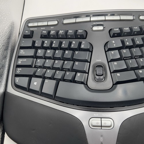 Microsoft Natural Ergonomic Keyboard 4000 V1.0 USB Wired Black Tested Working - Picture 2 of 13