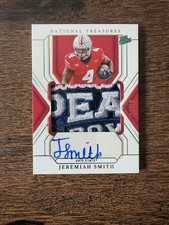 2025 National Treasures College Materials Signatures Jeremiah Smith #86 Gold /10