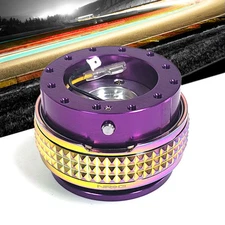 NRG Purple Body/Neo Chrome Ring Gen 2.1 Steering Wheel Quick Release Adapter