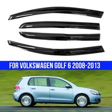 4-Tlg Windabweiser Regenabweiser für VW Golf MK 6 VI 08-13 Blende Schwarz Set
