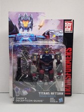 Hasbro Transformers Titans Return Chasm & Decepticon Quake 5 inch Figure NEW