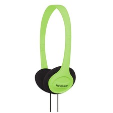 Koss KPH7g Portable On-Ear Headphones, Adjustable Headband, Green