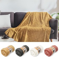 Kuscheldecke weich 150x200 Sofadecke Struktur-Fleecedecke wärmend weich Decke