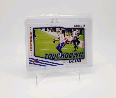 JOSH ALLEN 2021 Panini R&S 17/99! 1/1 Jersey #! Touchdown Club Orange Foil BILLS