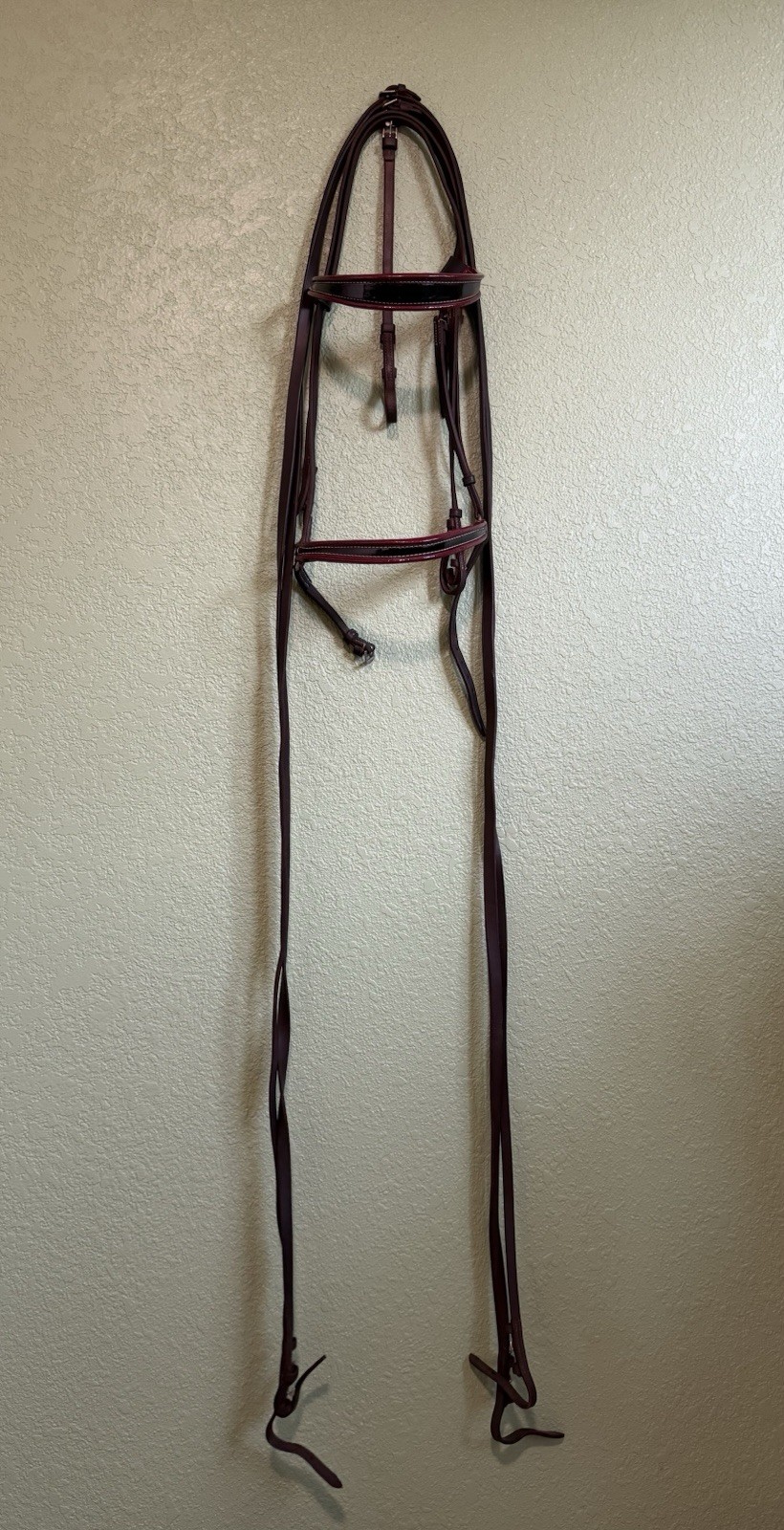 Leather Horse Size Show Bridle *Missing Main Headstall*