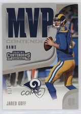 2018 Panini Contenders MVP Contenders Silver 13/75 Jared Goff #MVP-17 he0