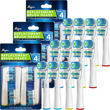 Replacement Brush Heads Compatible with Oralb Braun- Best Double Clean, Pack of