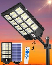 SL-6000W Solar Street Light Outdoor, Wide Angle 600000LM Commercial Parking L...