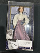 Mattel Barbie Inspiring Women Series HELEN KELLER Collectible Doll In Hand