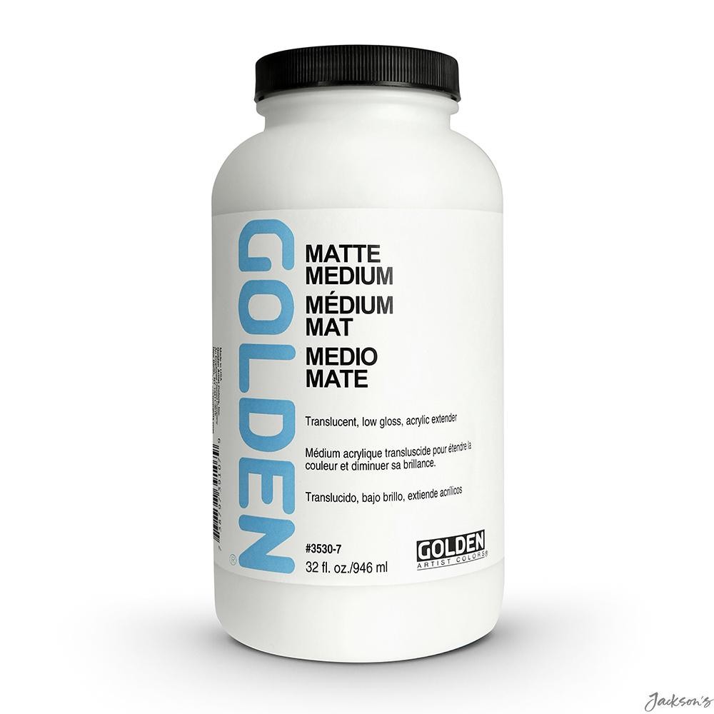 Golden Matte Medium Acrylic Paint Medium 946ml 32oz For Extending Colours