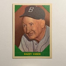 1960 Fleer Dazzy Vance #51 Baseball Greats