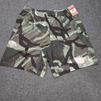 Nike Form 9'' Unlined Versatile Shorts Dri-FIT FN3046-386 Oil Green Mens Sz L