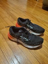 Brooks Glycerin 20 Running Shoes Womens Size 10 Black Orange Neutral Cushion