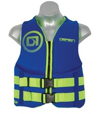 O'Brien Youth Traditional CGA Life Jacket 55-85lbs Blue Green
