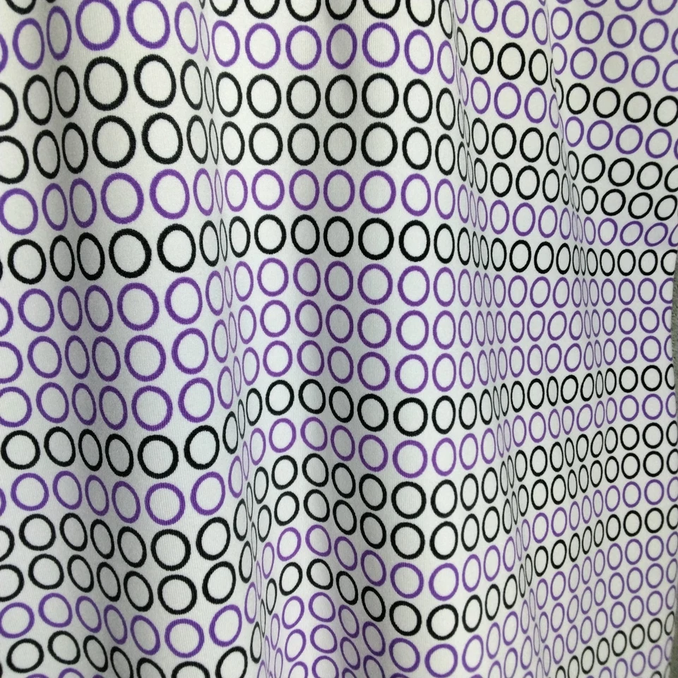 Camiseta sin mangas Jofit para mujer XL blanca púrpura geométrica sin mangas cremallera ropa deportiva Foto 4 de 4