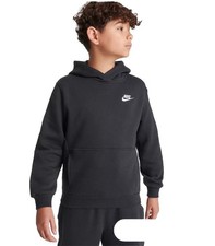Nike Boy  s Pullover Hoodie Black BV3757 Size Small  A3