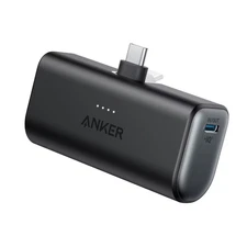 Anker Nano 5000mAh 22.5W Power Bank with Built-in USB-C Connector - Black:
