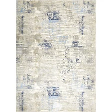 HOME DYNAMIX Melrose Lorenzo Modern Abstract Area Rug, Grey/Blue, 5'2"x7'2"