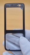 Nokia N73 guscio superiore/front cover nera nuova con pellicola ricambio OEM