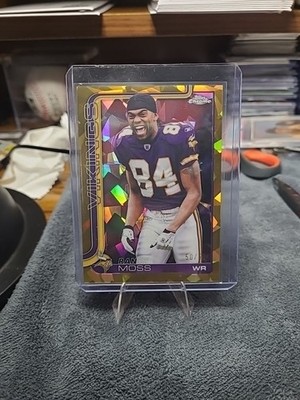 2025 Chrome Saphire - Image Variation Randy Moss #405 Gold  Refractor 50/50   