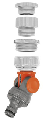 #ad Angled Rotating Swivel Garden Tap Connector Adaptor 1quot; 3 4quot; inch BSP $28.46