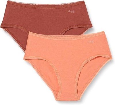 2er-Pack Sloggi Damen GO Midi Slips XS Neu