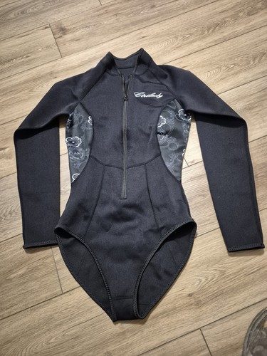 Womens CTRILADY Wetsuit-Neoprene-Size L Black-Zippered-Long Sleeve - Picture 1 of 5
