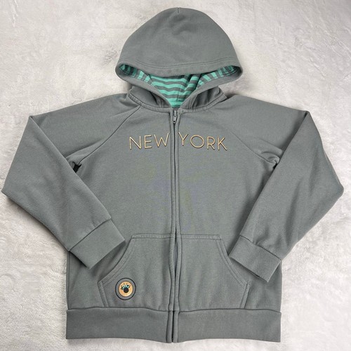 Disney Mickey Mouse New York Statue of Library Kids Hooded Sweatshirt size 9/10 - Picture 2 of 9