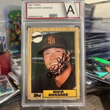 1987 Topps AUTOGRAPH Goose Gossage #380 (Collect Direct Slabbed) 🔥