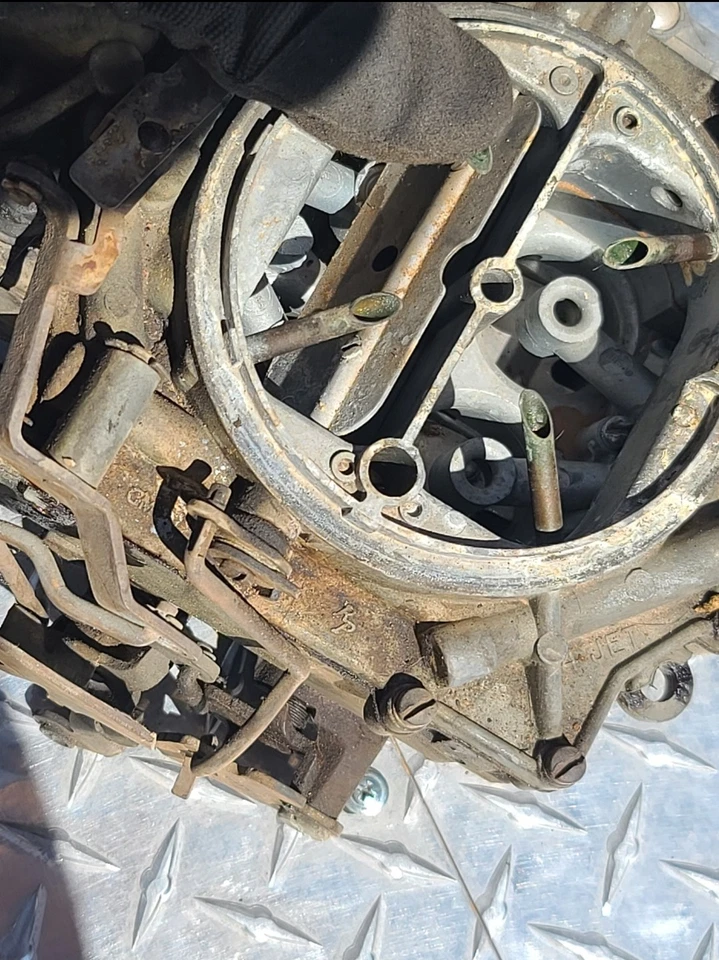 Chevrolet GM Rochester 1966 4 JET 4 BBL carburador 283 66 Chevy II Nova # 702512 Foto 2 de 4