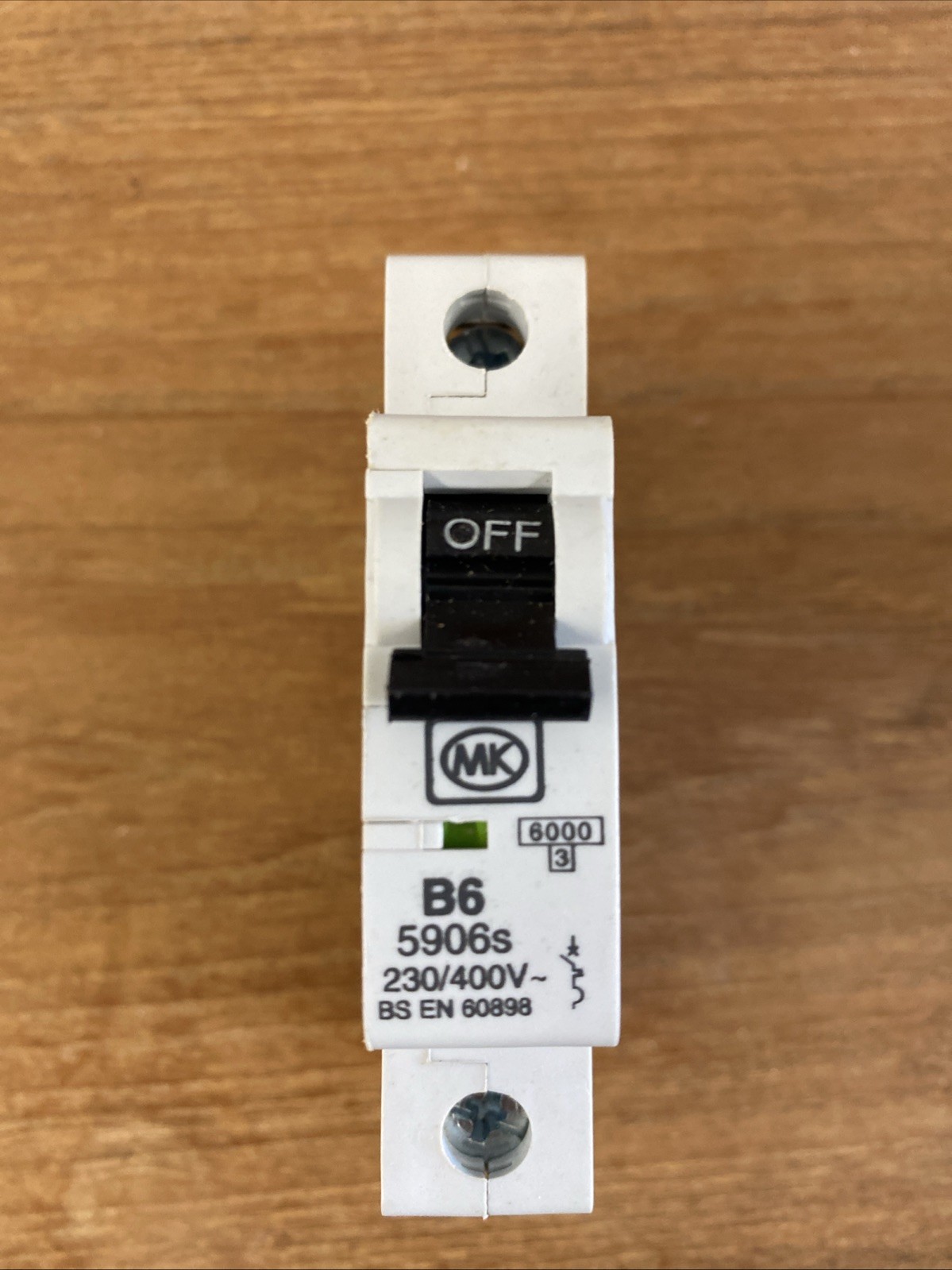 MK Single Pole MCB's 6A Type B 5906s