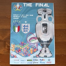 Euro 2020 Final Italy v England Programme 11/7/2021 Wembley Stadium Very Rare