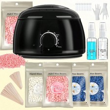 Home Waxing Kit Wax Warmer with Wax Beans Full Body Hair Removal Free Shipping