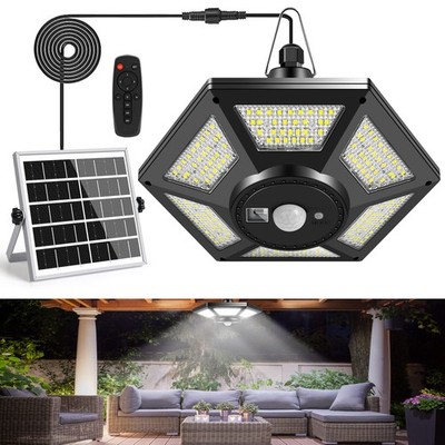 Deogos Solar Shed Light, Pendant Light Indoor One Pack, Black 