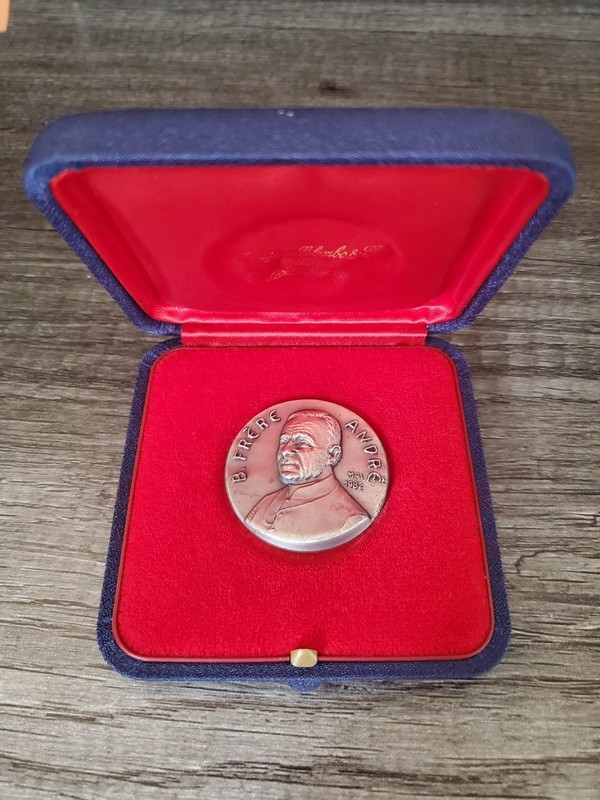 Vintage Brother André Medal 1982 St. Joseph’s Oratory Montreal Catholic Pewter