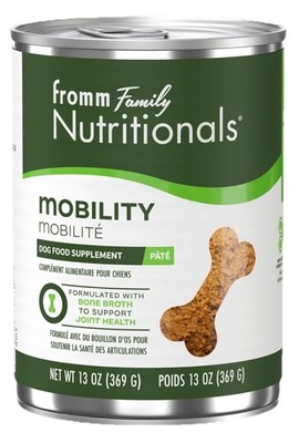  NEW  Fromm Family Nutritionals Mobility Recipe Canned Dog Food 12/13oz Cans