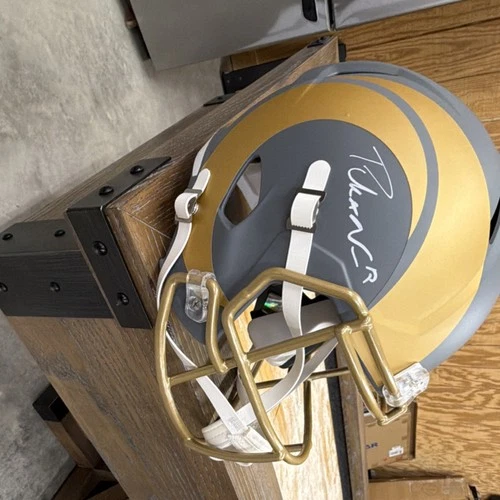 Los Angeles Rams Autographed Football Helmet Fanatics Authentic Puka Nacua