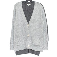 BB Dakota Steve Madden Cardigan Sweater Oversize Academia Preppy Gray Small IG