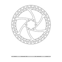 Scheibe 6 LöCher Rounded Dicke 1.8 MM 160 Silber 525170731 Ferodo Bremse Fahrrad