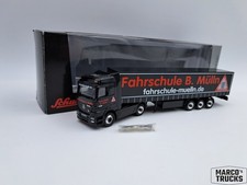Schuco MB Actros MP2 LH 1858 Semi-trailer „Fahrschule B. Mülln“ 1:87 /S221