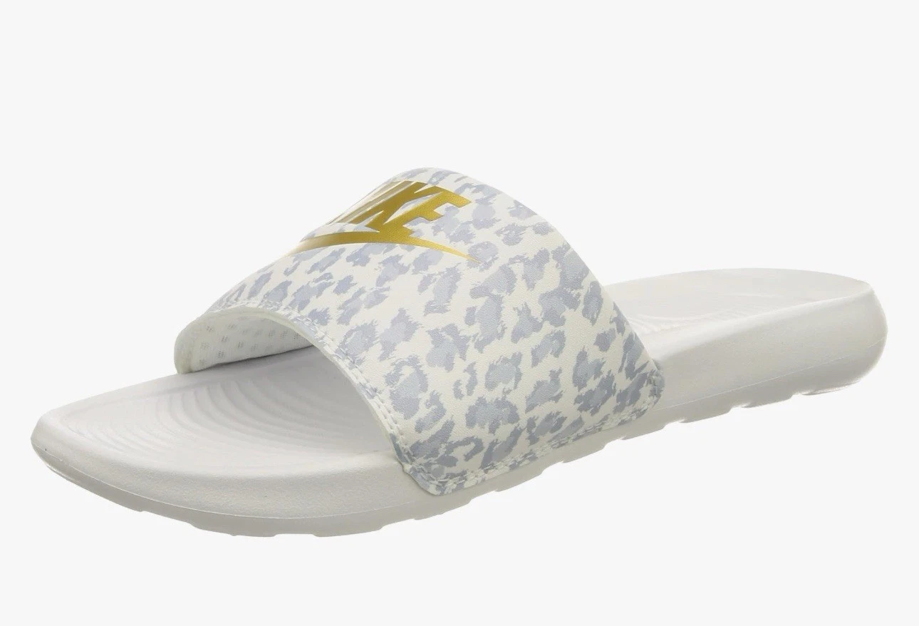 NIKE DONNA VICTORI ONE SLIDE grigio ghepardo oro taglia 7