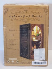 Library Of Books DIY 3D Wooden Puzzle LED Model SL-06 Kit Bookshelf Decoration