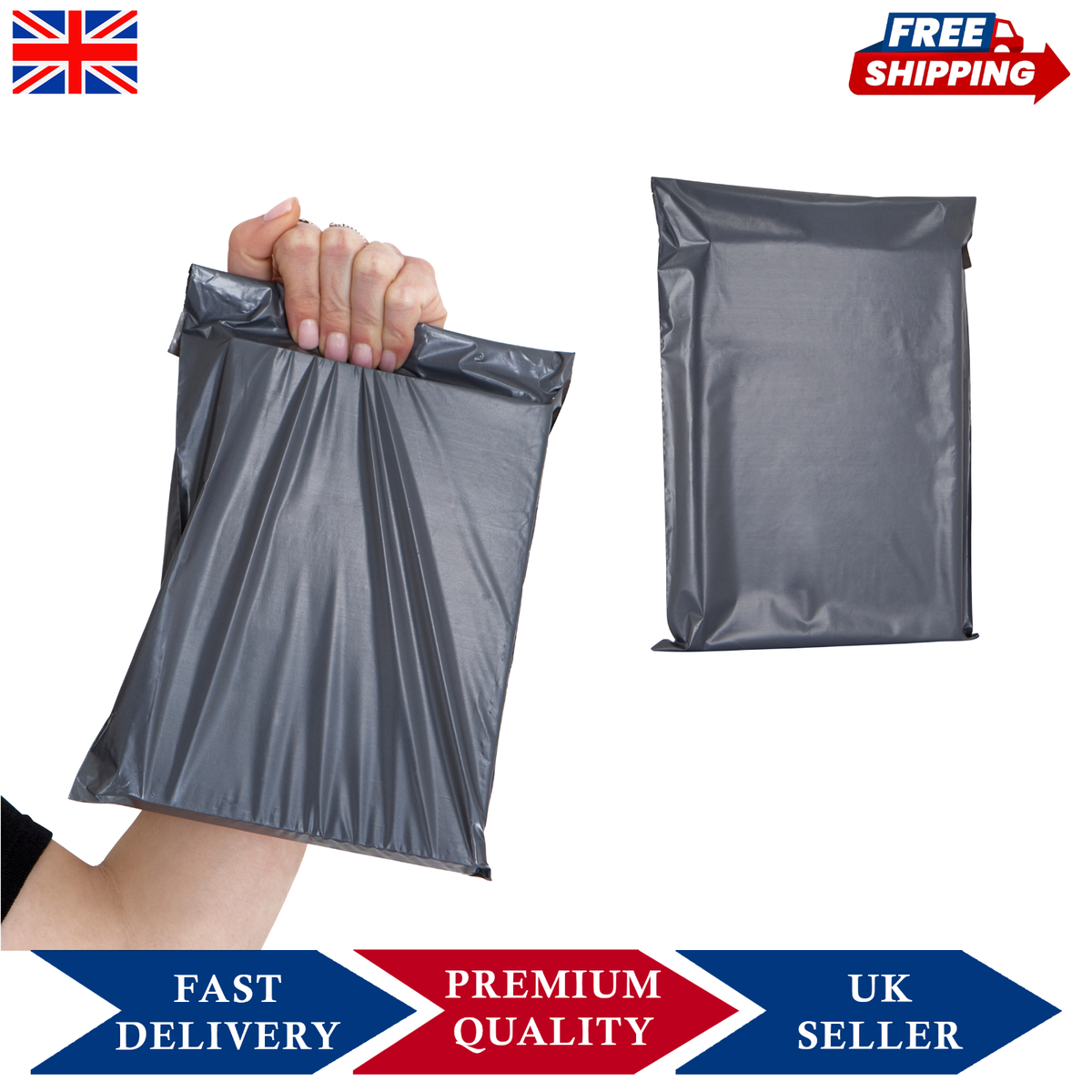 BORSE DA POSTA GRIGIE FORTI Pacchetto Spedizione Plastica Post - Foto 11