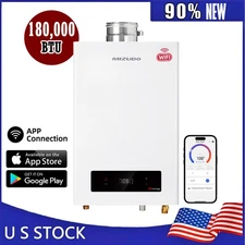 180,000 BTU Tankless Water Heater Propane Gas Direct Vent WIFI APP Control【USED】